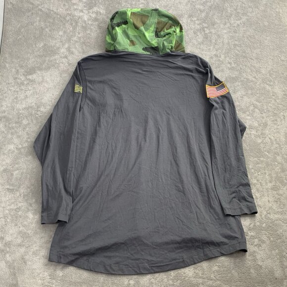 Nike Sweatshirt Mens XXL Oregon Ducks Military Long Sleeve Hoodie Tee DN1722-060 - Picture 8 of 8